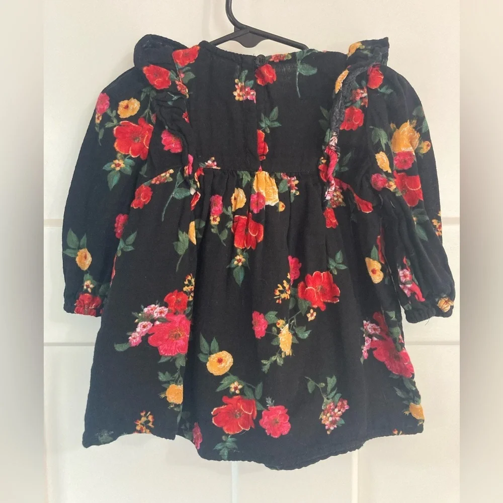 Old navy 6-12 baby girl long sleeve dress